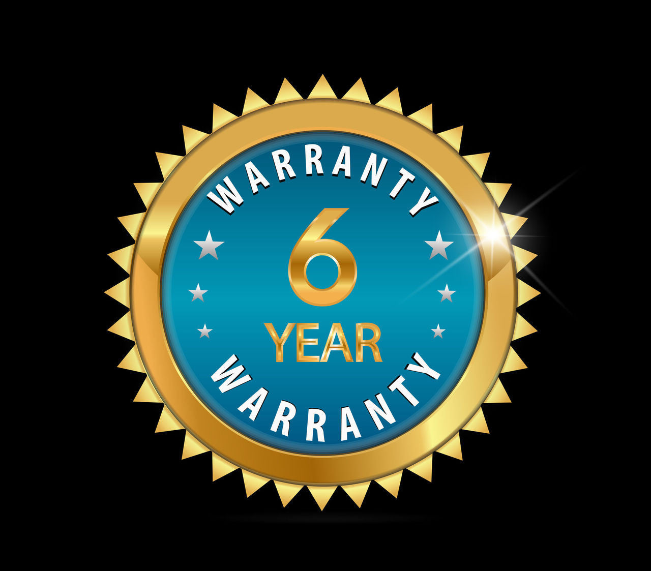 6 Year Replacement Warranty for one machine