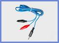 Alligator clips with 3.5mm metal connector