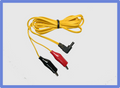 Alligator clips with non touch connector